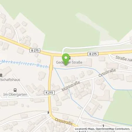 Standortübersicht der Tankstelle Tank-Service-Müller in 63697 Hirzenhain