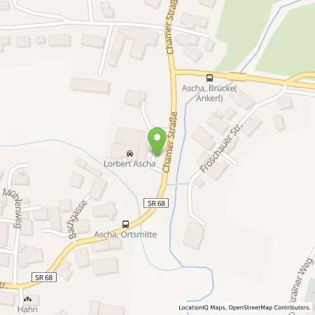 Standortübersicht der Tankstelle Shell Ascha Chamer Str. 20 in 94347 Ascha