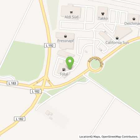 Standortübersicht der Benzin-Super-Diesel Tankstelle: TotalEnergies Bornheim in 53332, Bornheim