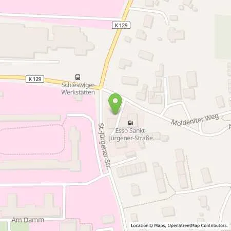 Standortübersicht der Tankstelle Esso Tankstelle in 24837 SCHLESWIG