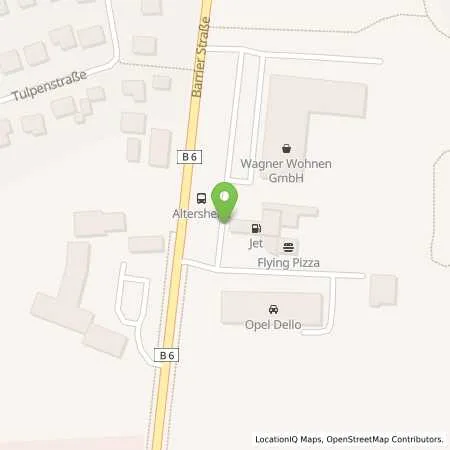 Standortübersicht der Tankstelle JET SYKE BARRIER STR. 35-39 in 28857 SYKE