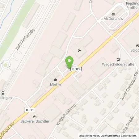 Standortübersicht der Tankstelle AVIA Tankstelle in 88499 Riedlingen