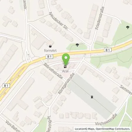 Standortübersicht der Tankstelle Aral Tankstelle in 45470 Mülheim