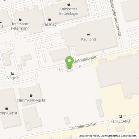 Standortübersicht der Tankstelle Supermarkt-Tankstelle SCHWAEBISCH HALL STEINBEISWEG 31 in 74523 SCHWAEBISCH HALL