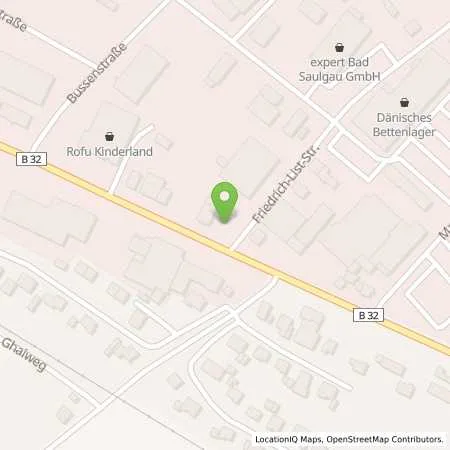 Standortübersicht der Tankstelle JET BAD SAULGAU HERBERTINGER STR. 34 in 88348 BAD SAULGAU