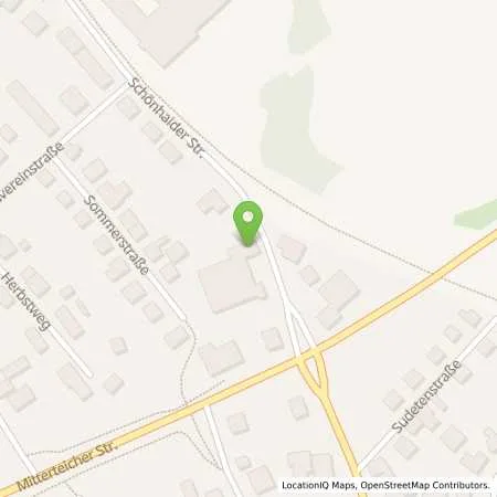 Standortübersicht der Tankstelle AVIA Tankstelle in 95676 Wiesau