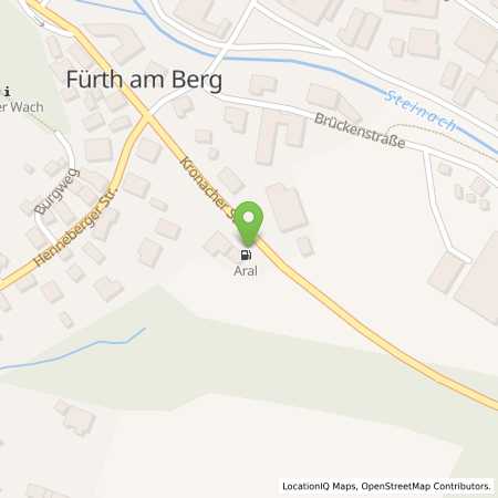 Standortübersicht der Benzin-Super-Diesel Tankstelle: Aral Tankstelle in 96465, Neustadt b. Coburg
