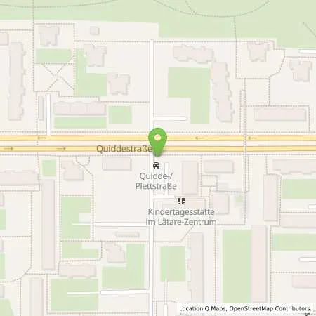 Standortübersicht der Tankstelle MUENCHEN - QUIDDESTRAßE in 81735 Muenchen