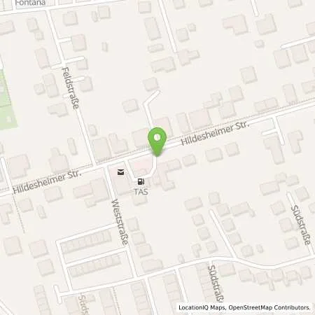 Standortübersicht der Tankstelle Tas Vechelde in 38159 Vechelde