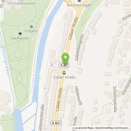 Standortübersicht der Tankstelle Esso Tankstelle in 75175 PFORZHEIM