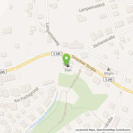 Standortübersicht der Tankstelle Elan Hohenstein-Ernstthal in 09337 Hohenstein-Ernstthal