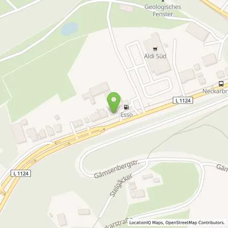 Standortübersicht der Tankstelle Esso Tankstelle in 71642 LUDWIGSBURG