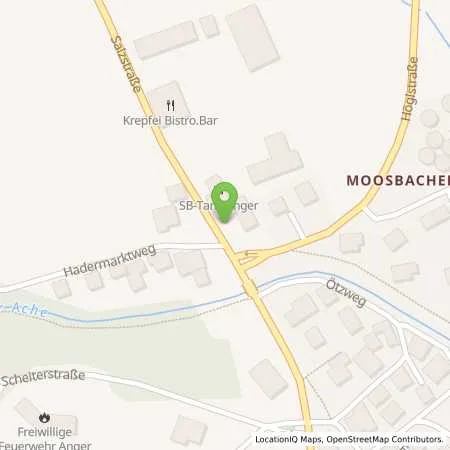 Standortübersicht der Tankstelle Sb Anger Salzstraße 10 in 83454 Anger