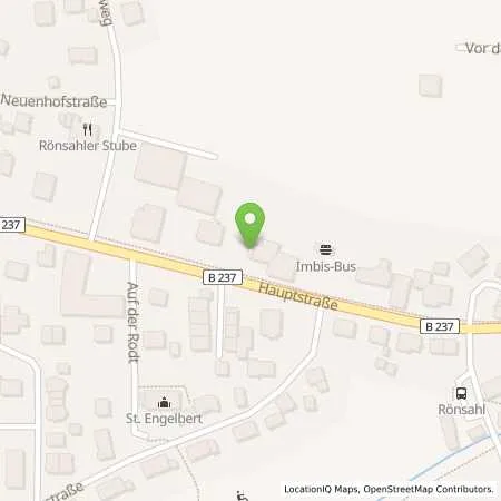 Standortübersicht der Tankstelle BFT Station Kuhn in 58566 Kierspe