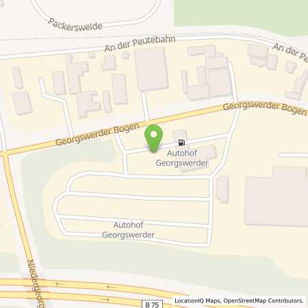 Standortübersicht der Benzin-Super-Diesel Tankstelle: Shell Hamburg Georgswerder Bogen 12 in 21109, Hamburg