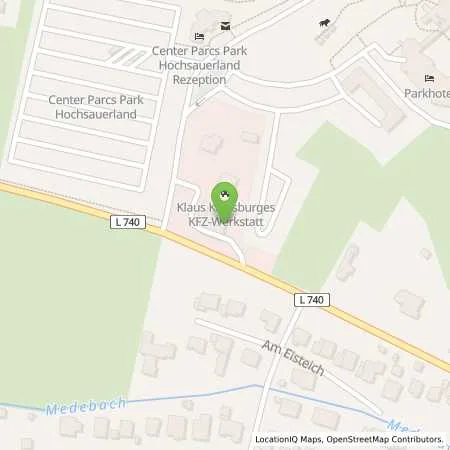 Standortübersicht der Tankstelle Calpam Tankstelle in 59964 Medebach