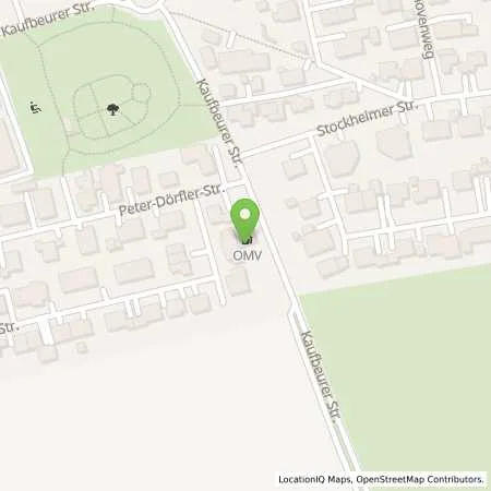 Standortübersicht der Tankstelle Bad Wörishofen Kaufbeurer Strasse 38 in 86825 Bad Wörishofen