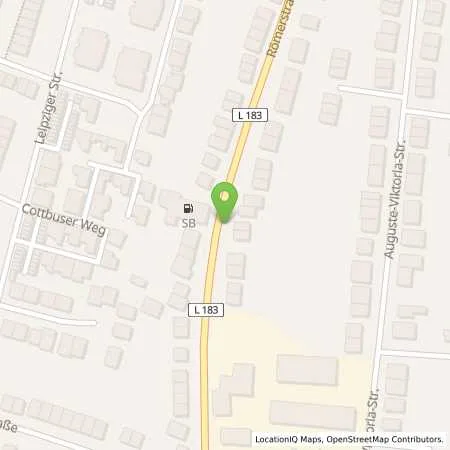 Standortübersicht der Tankstelle SB Bruehl Roemerstr. 367 in 50321 Bruehl