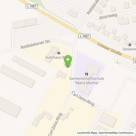 Standortübersicht der Tankstelle Gulf Rastenberg in 99636 Rastenberg