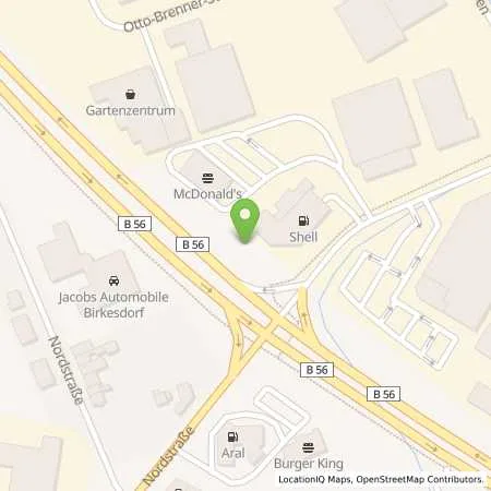 Standortübersicht der Tankstelle Shell Dueren Im Grossen Tal 1 in 52353 Dueren