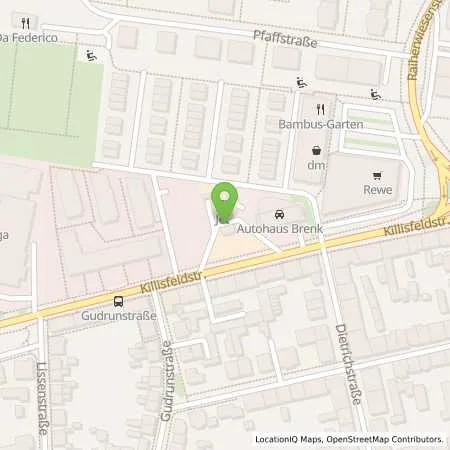 Standortübersicht der Tankstelle JET KARLSRUHE KILLISFELDSTR. 32 in 76227 KARLSRUHE