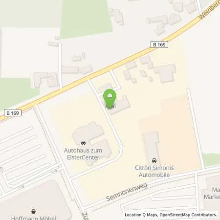 Standortübersicht der Tankstelle Aral Tankstelle in 04910 Elsterwerda