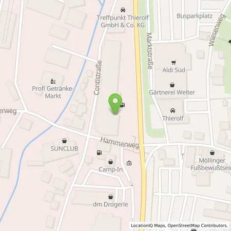 Standortübersicht der Tankstelle Treffpunkt Thierolf in 64720 Michelstadt