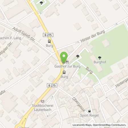 Standortübersicht der Tankstelle Guenther Tank in 36341 Lauterbach