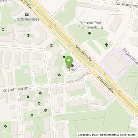Standortübersicht der Tankstelle Esso Tankstelle in 80639 MUENCHEN