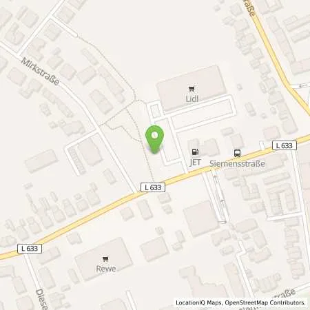 Standortübersicht der Tankstelle JET BOTTROP HORSTER STR. 264 in 46238 BOTTROP