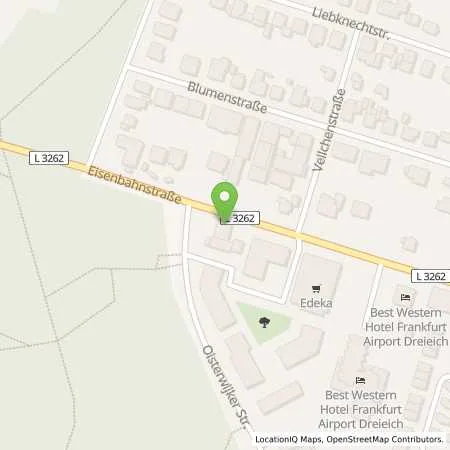 Standortübersicht der Tankstelle Tankcenter Dreieich in 63303 Dreieich