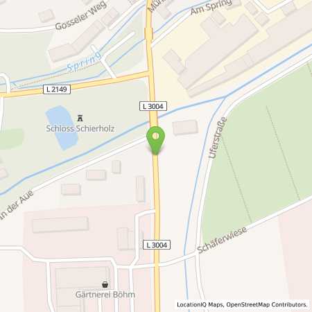 Standortübersicht der Benzin-Super-Diesel Tankstelle: PLAUE, IN DER AUE. in 99338, Plaue