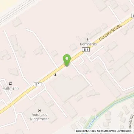 Standortübersicht der Tankstelle Aral Tankstelle in 33154 Salzkotten