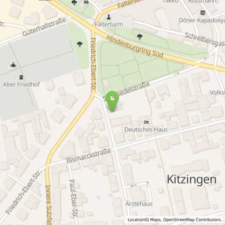 Standortübersicht der Tankstelle Wengel & Dettelbacher GmbH in 97318 Kitzingen