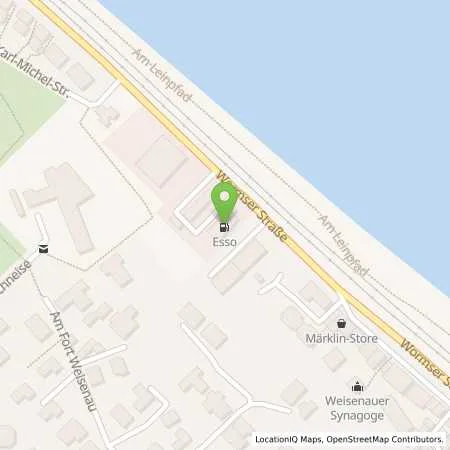 Standortübersicht der Tankstelle Esso Tankstelle in 55130 MAINZ
