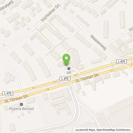 Standortübersicht der Tankstelle bft Station Rösgen in 47804 Krefeld