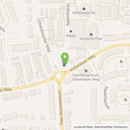 Standortübersicht der Tankstelle Esso Tankstelle in 40472 DUESSELDORF