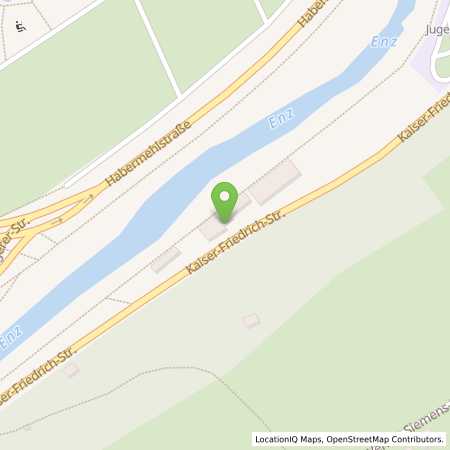 Standortübersicht der Benzin-Super-Diesel Tankstelle: Esso Tankstelle in 75173, PFORZHEIM