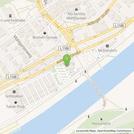 Standortübersicht der Tankstelle Stuttgart Aldingerstr. 74 in 70378 Stuttgart