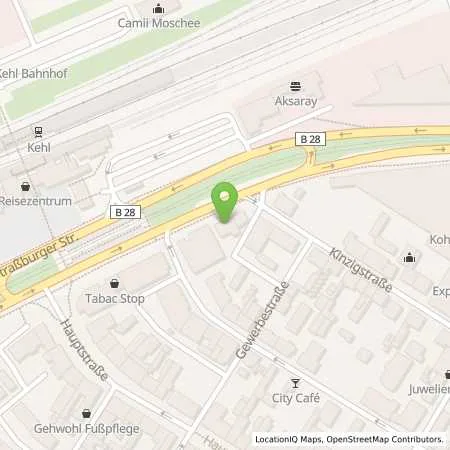 Standortübersicht der Tankstelle Esso Tankstelle in 77694 KEHL