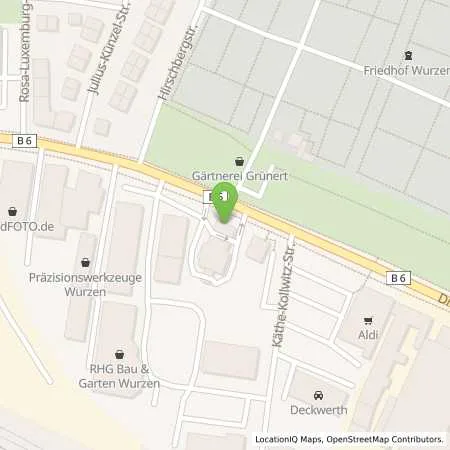 Standortübersicht der Tankstelle Esso Tankstelle in 04808 WURZEN