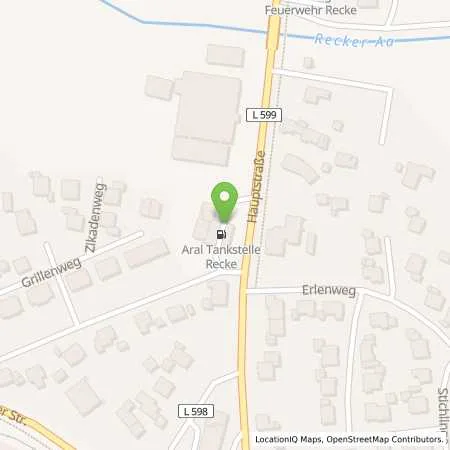 Standortübersicht der Tankstelle Aral Tankstelle in 49509 Recke