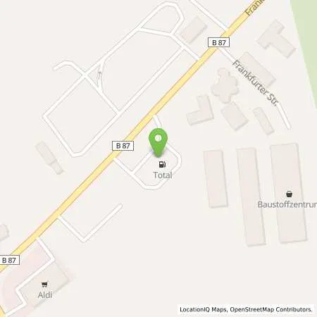 Standortübersicht der Tankstelle TotalEnergies Herzberg in 04916 Herzberg