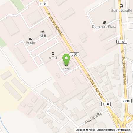 Standortübersicht der Benzin-Super-Diesel Tankstelle: TotalEnergies Halle in 06118, Halle
