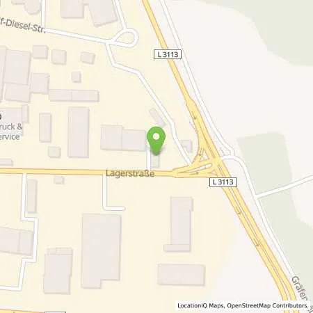 Standortübersicht der Tankstelle Tankstelle WS- Lagerstraße in 64331 Weiterstadt