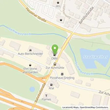 Standortübersicht der Tankstelle Greding Bahnhofstr. 20 in 91171 Greding