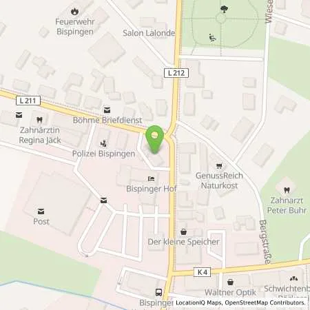 Standortübersicht der Tankstelle Esso Tankstelle in 29646 BISPINGEN