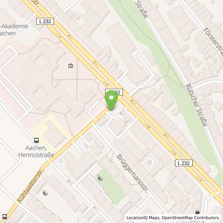 Standortübersicht der Benzin-Super-Diesel Tankstelle: Aral Tankstelle in 52072, Aachen