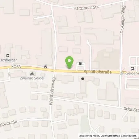 Standortübersicht der Tankstelle PASSAU - SPITALHOFSTRASSE 84 in 94032 Passau