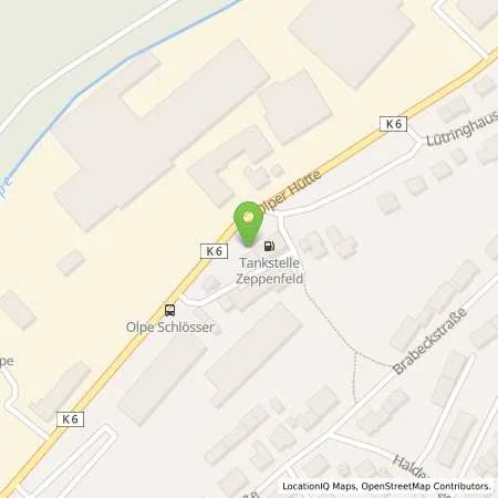 Standortübersicht der Tankstelle FTJ-Freie Tankstelle Jhand in 57462 Olpe